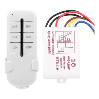 Controle Sem Fio On/off Ac180-240v Receptor Rf Remoto 4way Controle Sem Fio On/off Ac180-240v Receptor Rf Remoto 4way