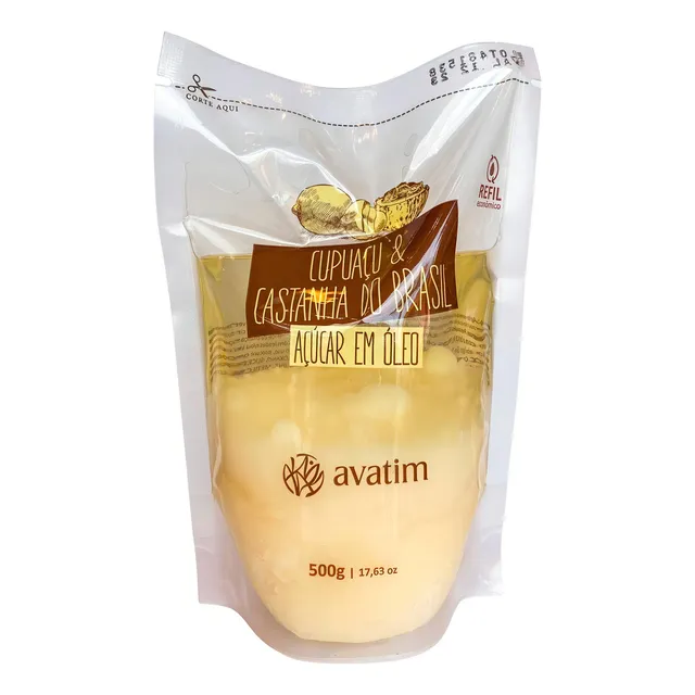 Refil Acucar Em Oleo Cupuacu & Castanha Do Brasil 500 Ml
