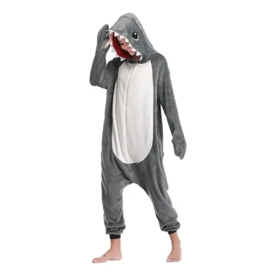 Pijama Enteriza Kigurumi Tiger Y Tiburón Niño