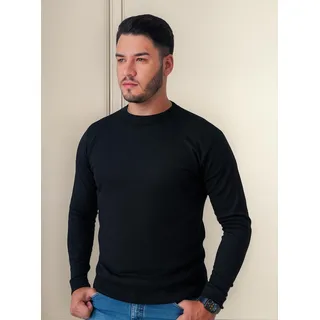 Blusa De Frio Suéter Masculino Lã Tricot Malha Grossa Casual Blusa De Frio Suéter Masculino Lã Tricot Malha Grossa Casual