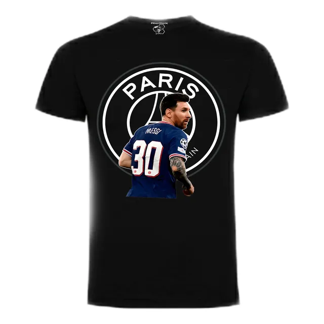 Polera Messi Psg Football  100% Algodón 
