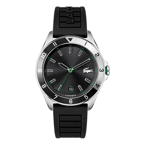 Reloj Lacoste de caucho negro 2011188 para hombre