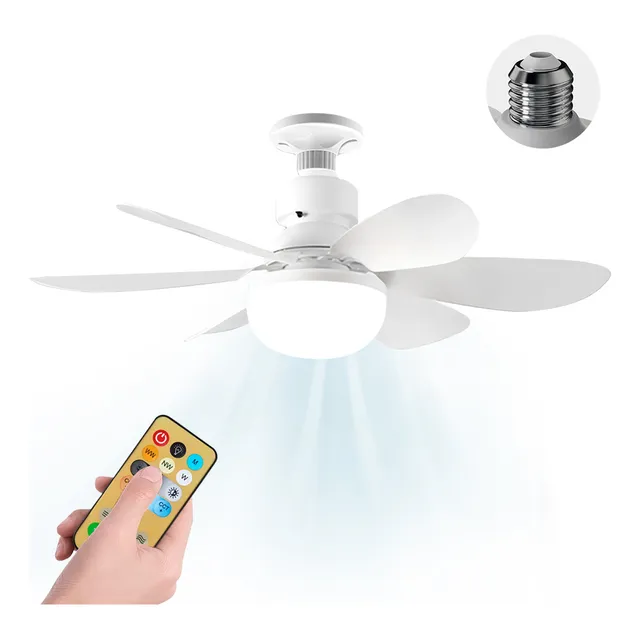 Foco Ventilador Led 40w Con Control Y Apagado Automático K13