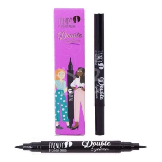 Delineador Plumon Doble Trendy