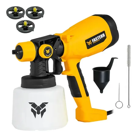 Pistola De Pintura Elétrica 1,4l 550w Fasterr Fst054 Cor Amarelo 220v