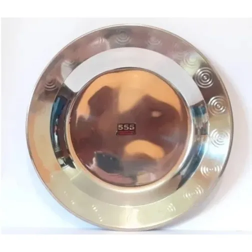 Plato De Acero Inoxidable 25 Cm Nuevos