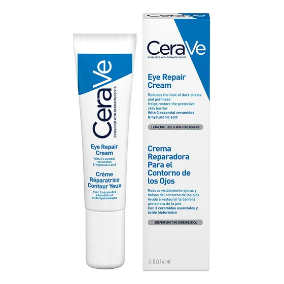 Crema reparadora cerave contorno de ojos con niacinamida 14 mL
