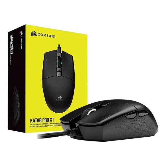 Mouse Gaming Corsair Katar Pro Xt 12000 Dpi 6 Botones Rgb