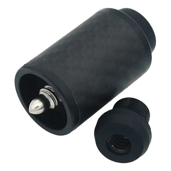 Extensión De Taco De Billar De Fibra De Carbono Con 5cm