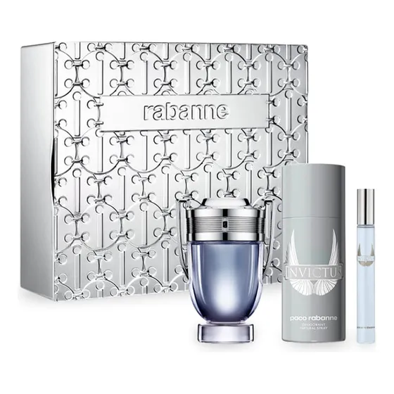 Kit Perfume De Hombre Paco Rabanne Invictus Edt 100 Ml
