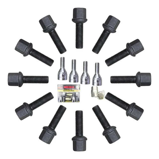 Kit Birlos + Seguros C/llave Jetta A3 1995 Rin Dptvo 4 Rueda