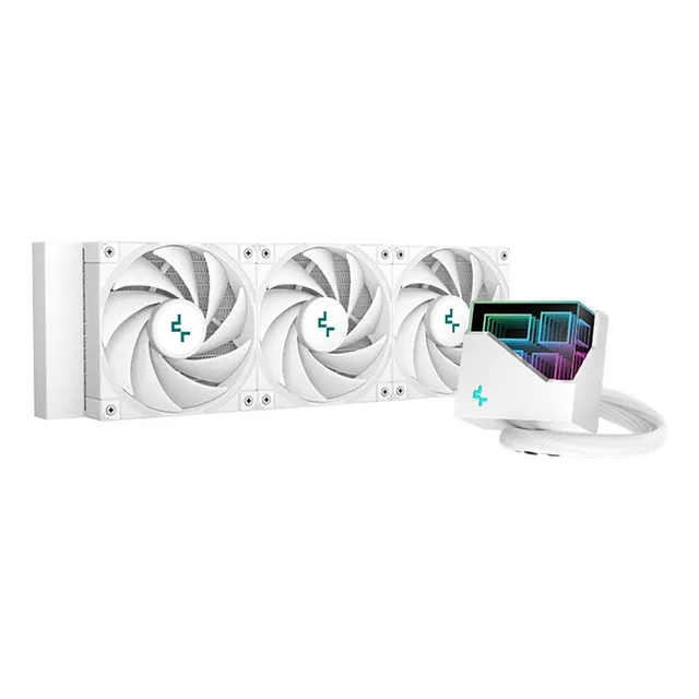 Refrigeracion Liquida Deepcool Lt720 X3 Cooler Led Rgb White