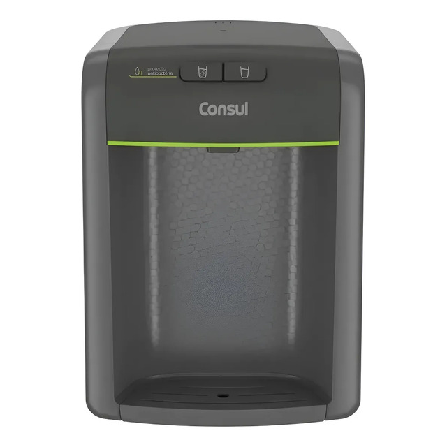 Purificador De Água Natural,gelada Bivolt Mesa Parede Consul Cinza 127/220v