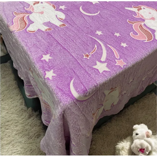 Frazada Manta Luminosa Polar Soft- Abrigo- 1.50 X 2 Mts- G&d