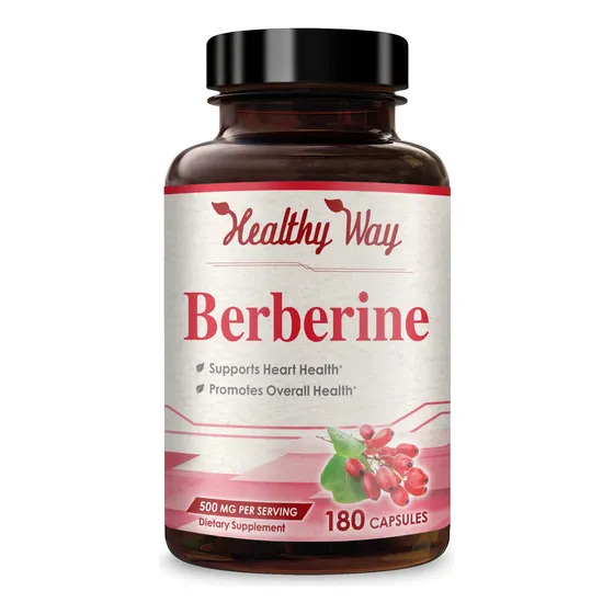 Suplemento Healthyway Berberine 500 Mg 180 Cápsulas