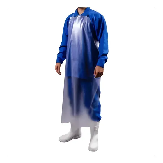 Kit 10 Avental Acougueiro Impermeável Pvc Reforçado Cor Transparente Fosco Desenho Do Tecido Cor