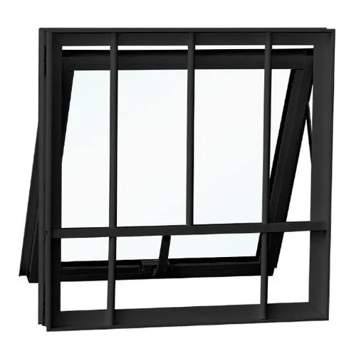 Janela Maxim Ar - Banheiro / Lavanderia 60x60 - Preta - Crv Cor Preto