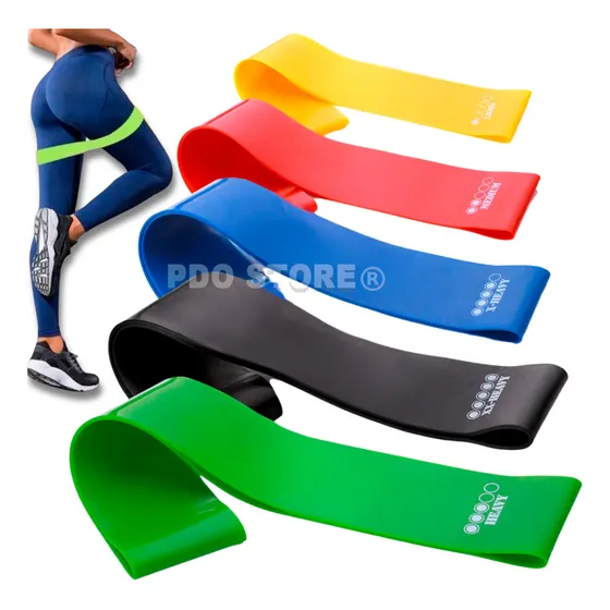 Kit 5 Faixa Elástica Super Mini Band Para Treino Exercícios Pdo Store