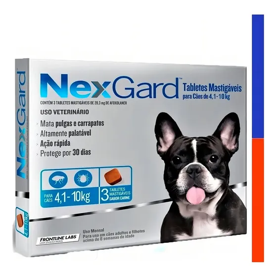 Antipulgas Antigarrapas Nexgard 4-10 Kg Caja X3 | Cuotas sin interés