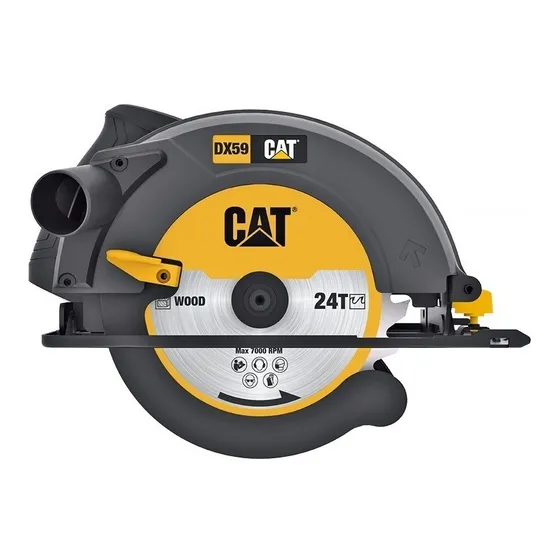 Sierra Circular Caterpillar 185mm 1400watts Dx59 Color Negro/Gris Frecuencia 50hz
