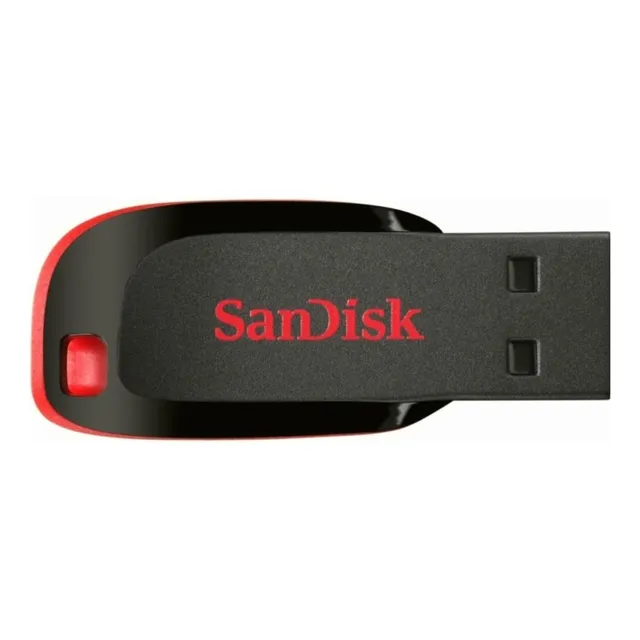 Sandisk Sdcz50-016g-b35 Usbcruzer Blade, 16 Gb, Negro/rojo