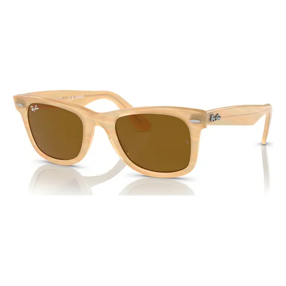 Lentes Anteojos De Sol Ray Ban Original Wayfarer Change Rb2140 140833 50 Standard Polished Photo Striped Brown Lenses Brown