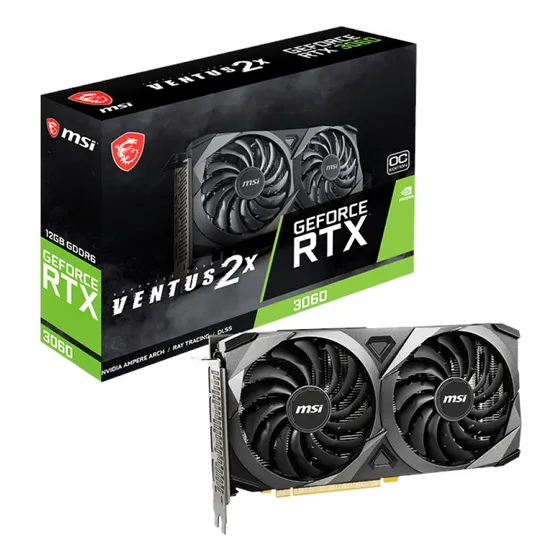 Placa De Video Msi 12gb Rtx3060 Ventus 2x Oc