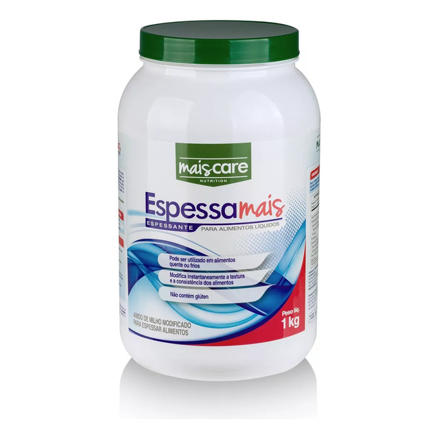Espessante Alimentar Em Pó Mais Care 1kg Texturas Suaves Espessante Alimentar Em Pó Mais Care 1kg Texturas Suaves