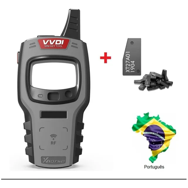 Mini Vvdi Xhorse Clonador Chip E De Chaves + 5 Chip Xt27