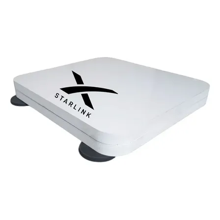 Case Antena Starlink Mini Suporte Veicular Para Carro Imãs Branco