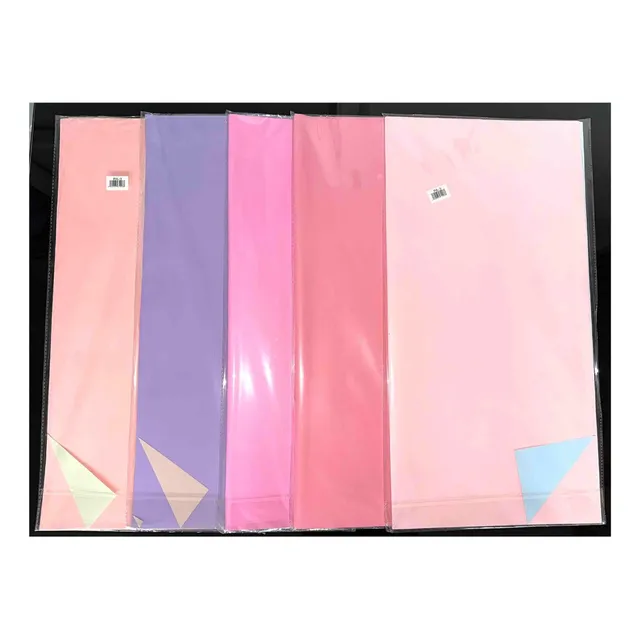 Papel Coreano Liso, Tonos Pastel Claro X20 Paquete Por Color
