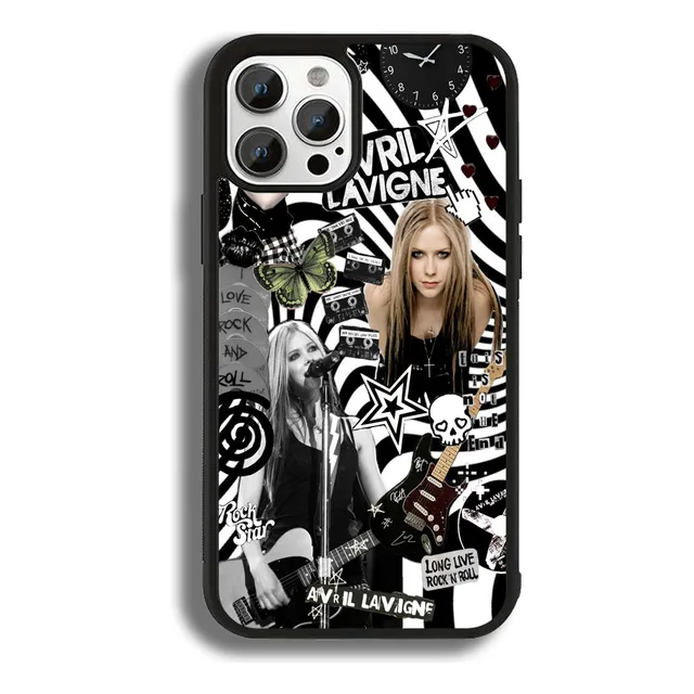 Funda Para Celular Avril Lavigne Negro Iphone 7/8 Plus