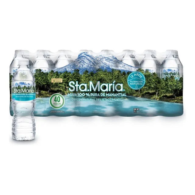 Agua De Manantial Santa María 40 Pack 500 Ml
