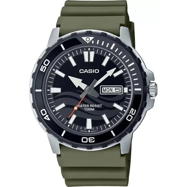 Reloj Casio Mtd-125-3a Calendario Wr100 Watch Center
