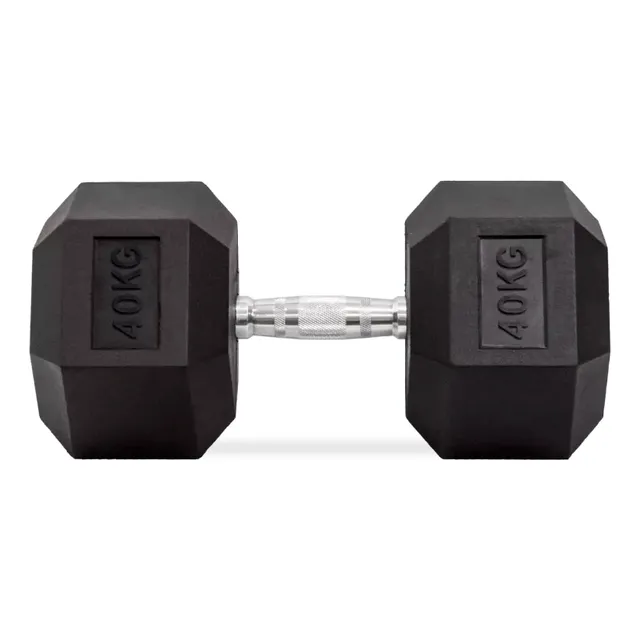Pesa Mancuerna Hexagonal 40 Kg Encauchetada X1
