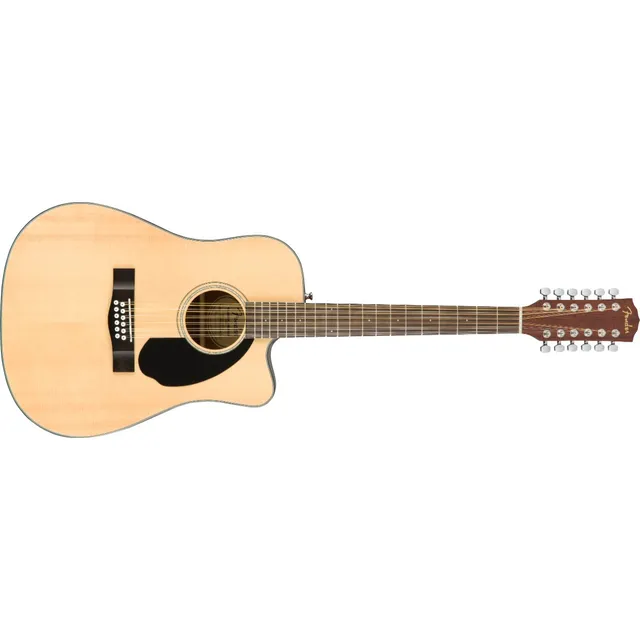 Guitarra Electroacústica Fender Classic Design CD-60SCE 12 para diestros natural nogal brillante