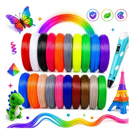 Filamento Caneta 3d Infantil Impressora Refil 100m Cores Sortido 127/220v