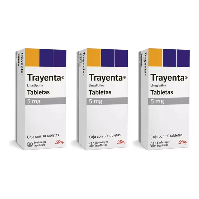 Trayenta 5mg Linagliptina Con 30 Tabletas Pack 3 Piezas