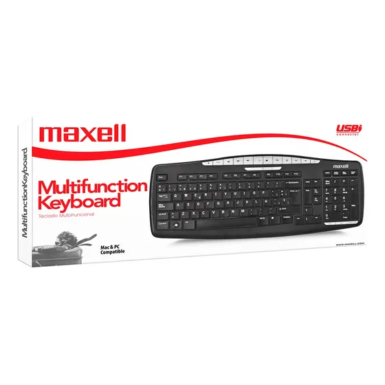 Teclado Alambrico Multifuncional Maxell