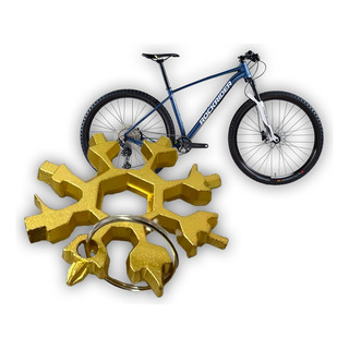 Chave Chaveiro Floco De Neve 18 Em 1 Multi Uso Bike Moto Chave Chaveiro Floco De Neve 18 Em 1 Multi Uso Bike Moto