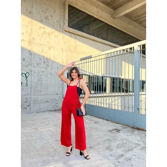 Mono Enterito Jardinero Mujer De Lino Con Spandex Dama Moda 