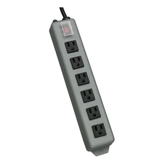 Cable De Extensión De Energía 6 Enchufes 4.57 M