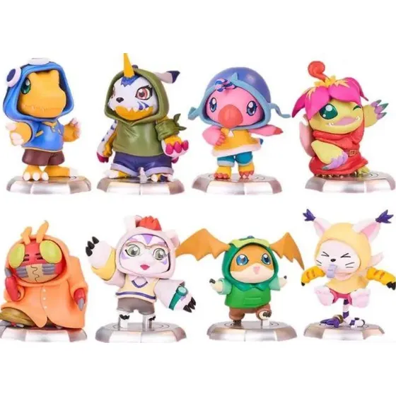 8 Piezas De Muñecas Digimon Adventure De 6 A 8 Cm, Ropa, Bo