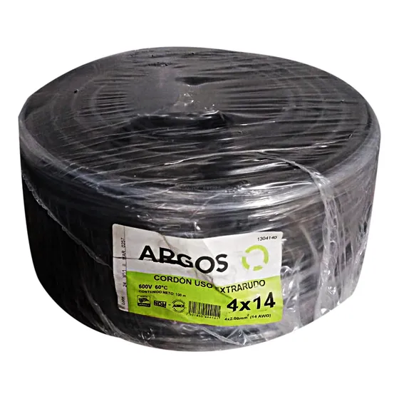 Argos Cable Uso Rudo 4x14 Awg 100m
