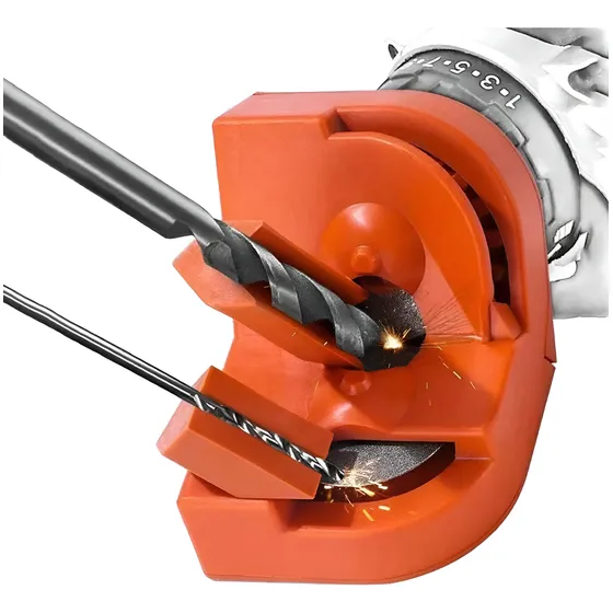 Afilador De Broca Cuchillos Para Taladro Naranja Oscuro
