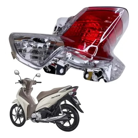Lanterna Traseira Honda Biz 110 125 2018 2019 2020 2021 2025 Ambos Lados Vermelho