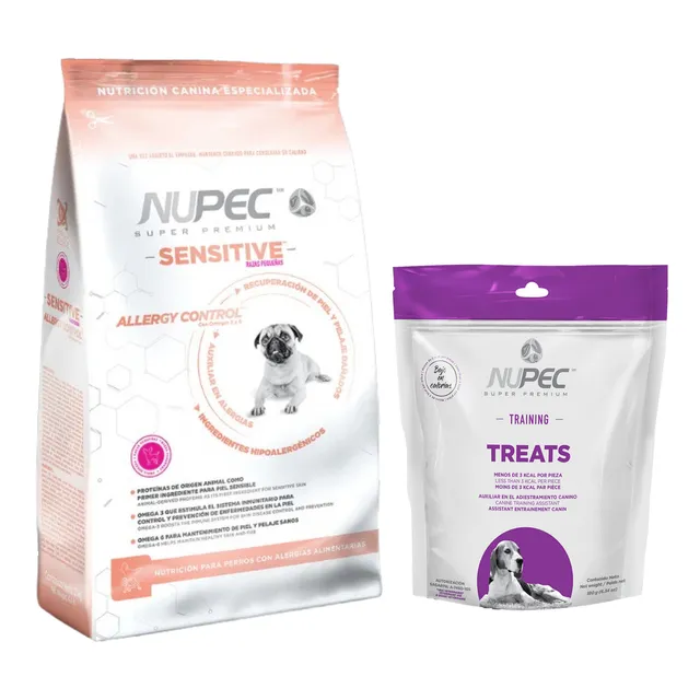Nupec Sensitive Raza Pequeña 8 Kg + Treats Training 180 G