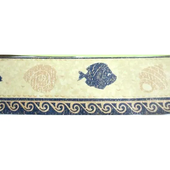 Cinta Decorativa Borde Cenefa Rollo De 10 Mts Líneales Baño