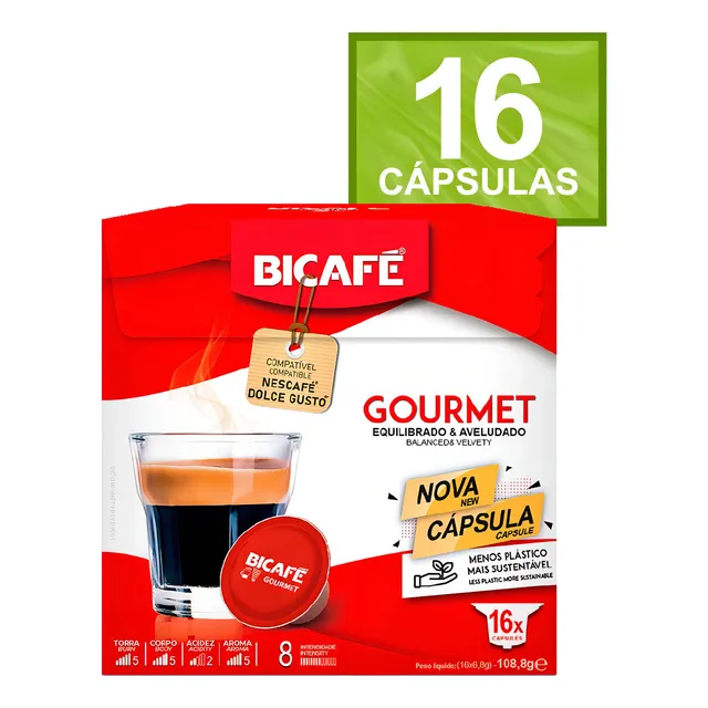 Cápsula De Café Bicafé Gourmet P/ Máquinas Dolce Gusto