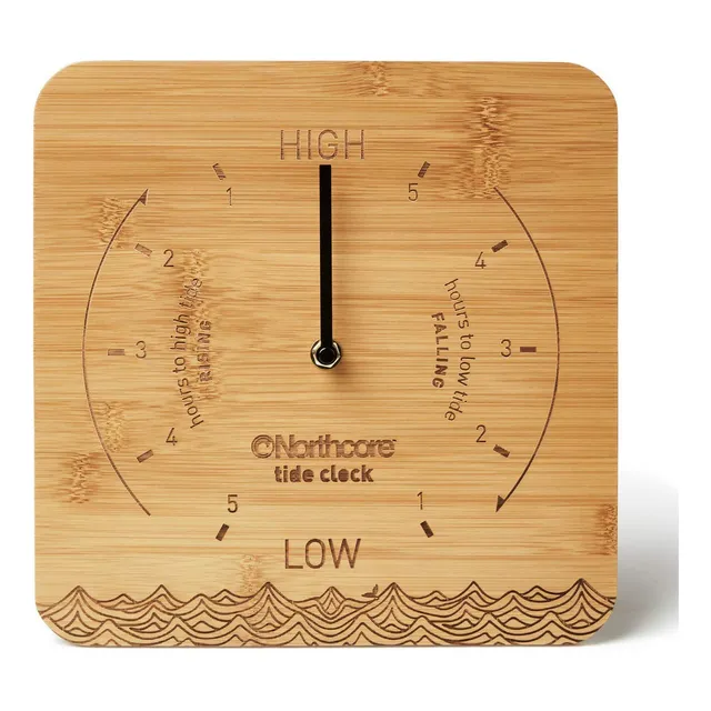 Northcore Reloj Marea Bambu Montado Pared